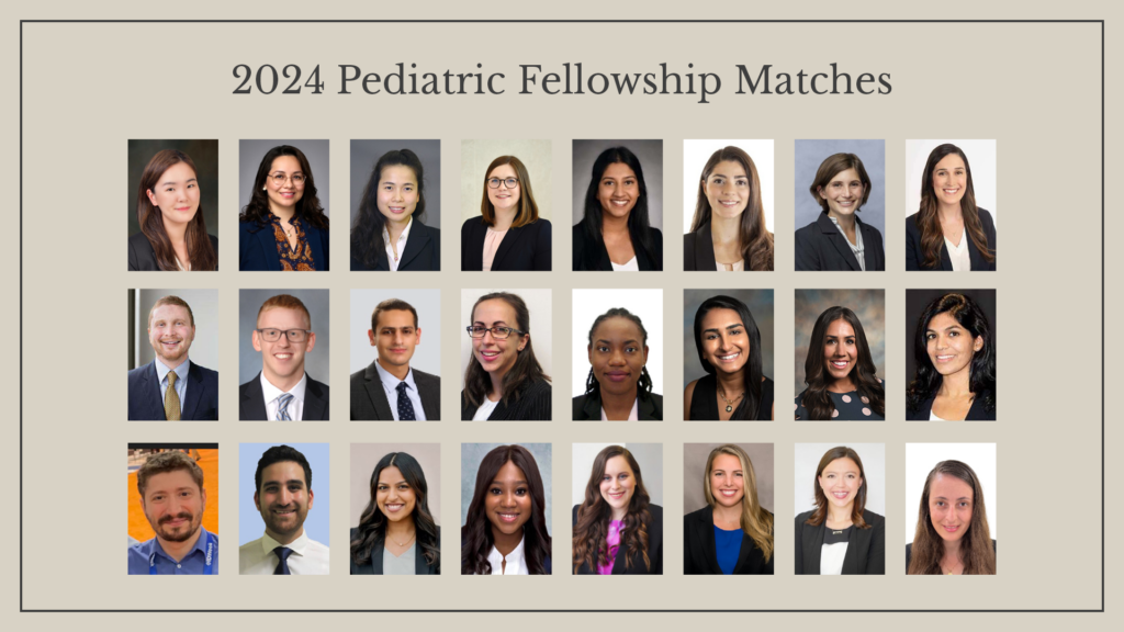 to our 24 Pediatrics fellowship matches! Pediatrics