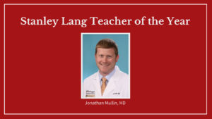 Stanley Lang Teacher of the Year