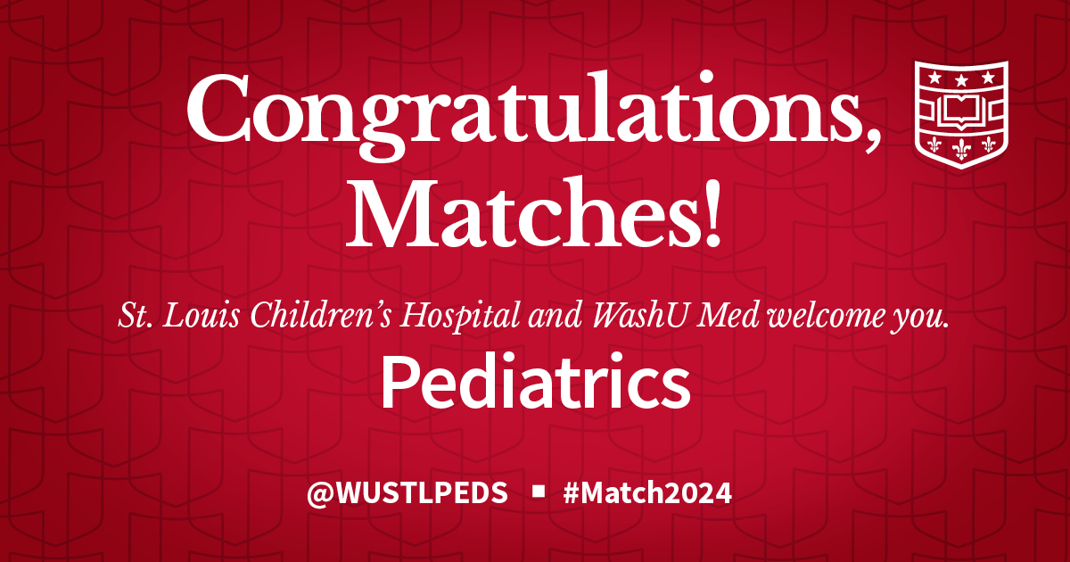 to our 2024 residency matches! Pediatrics Washington