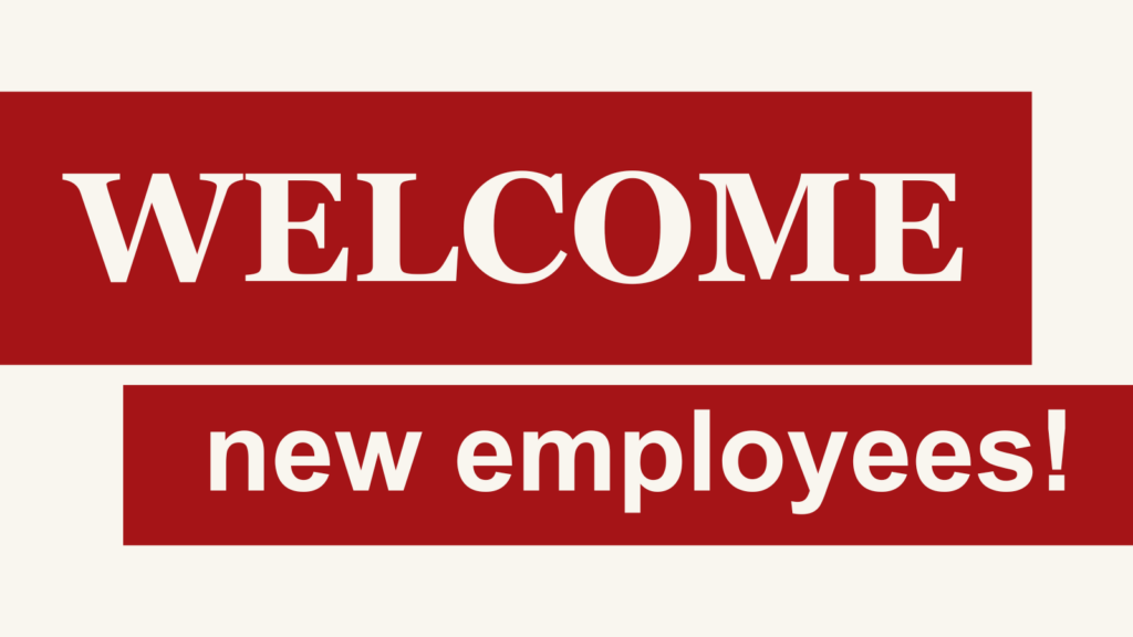 Welcome new employees