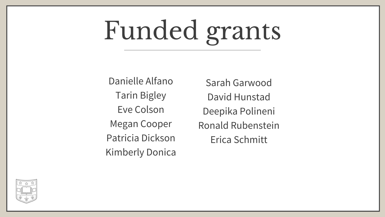 Funded Awards July 2024 | Pediatrics | Washington University in St. Louis