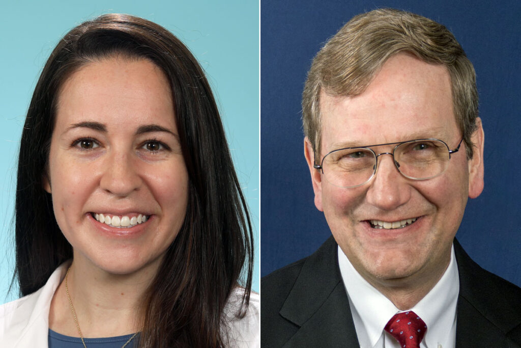 Erin Hickey, MD, and James R. Duncan, MD, PhD, have been named the 2022-24 Carol B. and Jerome T. Loeb Teaching Fellows at Washington University School of Medicine in St. Louis. Established in 2004, the two-year fellowship provides recipients extra time to focus on implementing innovative ideas to enhance the education of medical students and residents.