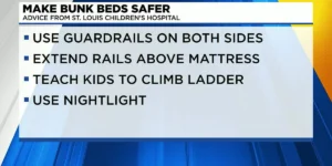 Make bunk beds safer — advice from St. Louis Children's Hospital